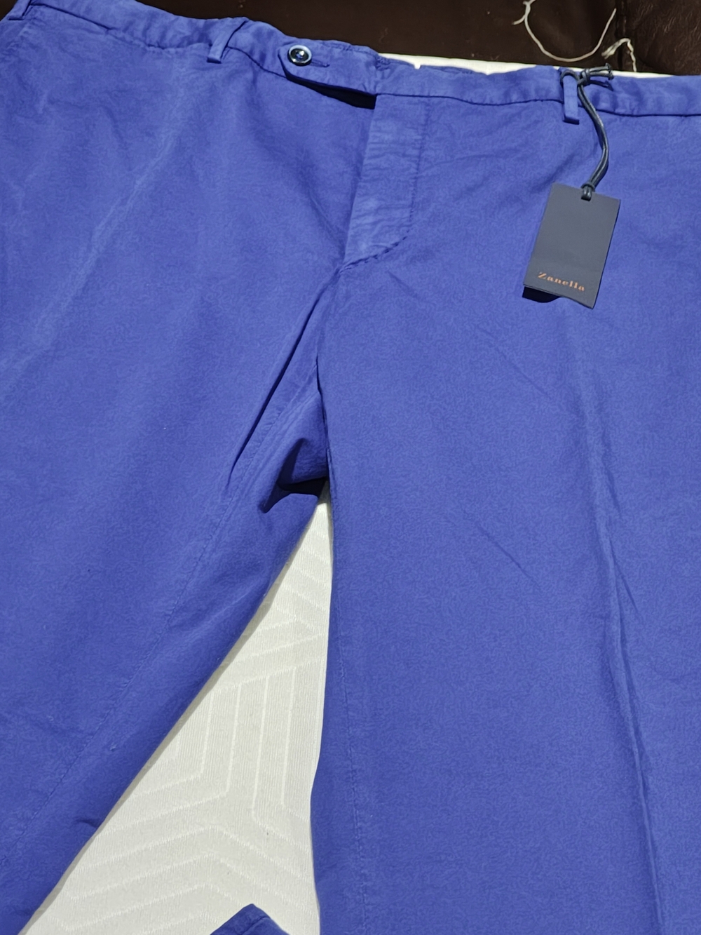 Zanella Men's Bright Blue Chinos 38